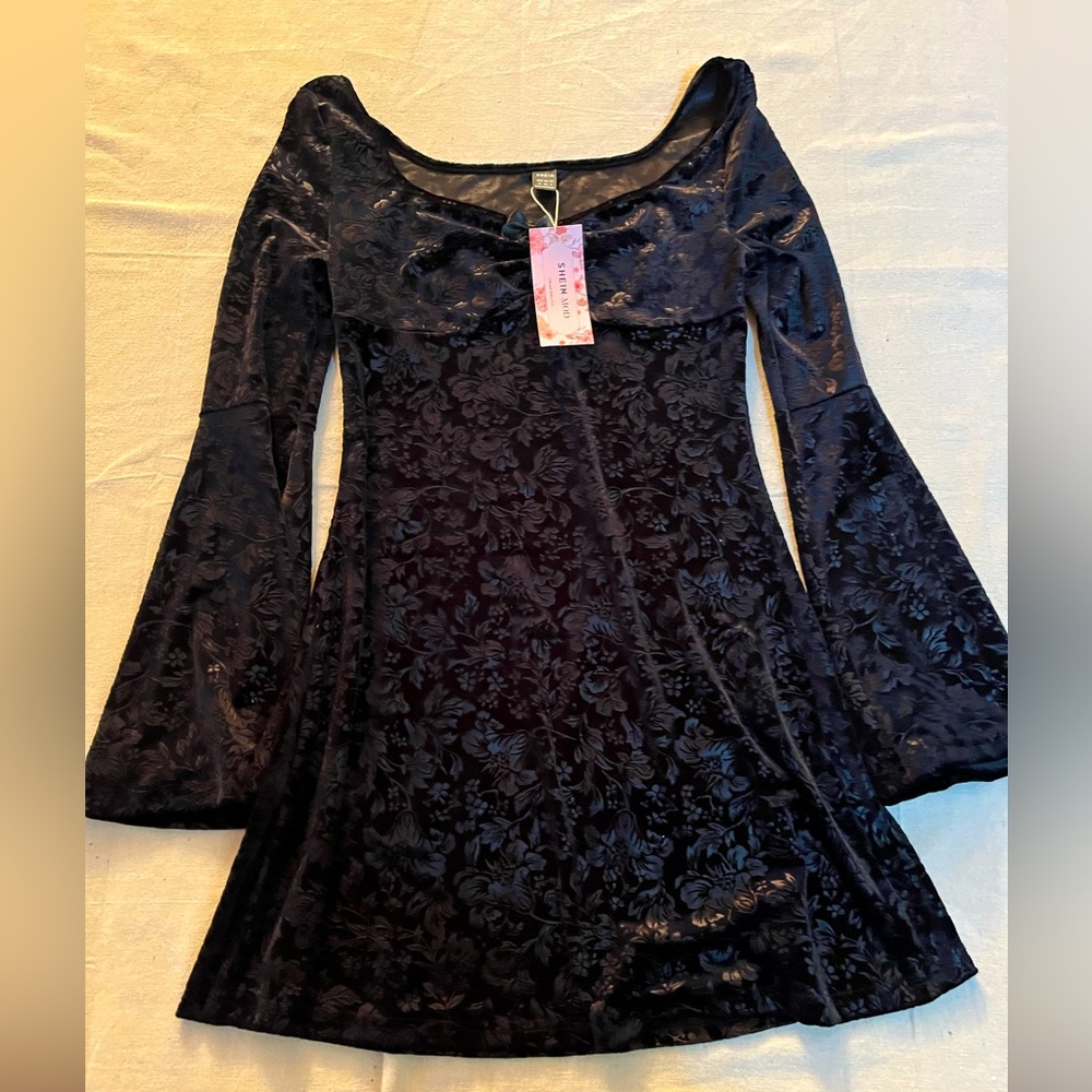 SHEIN gothic bat dress